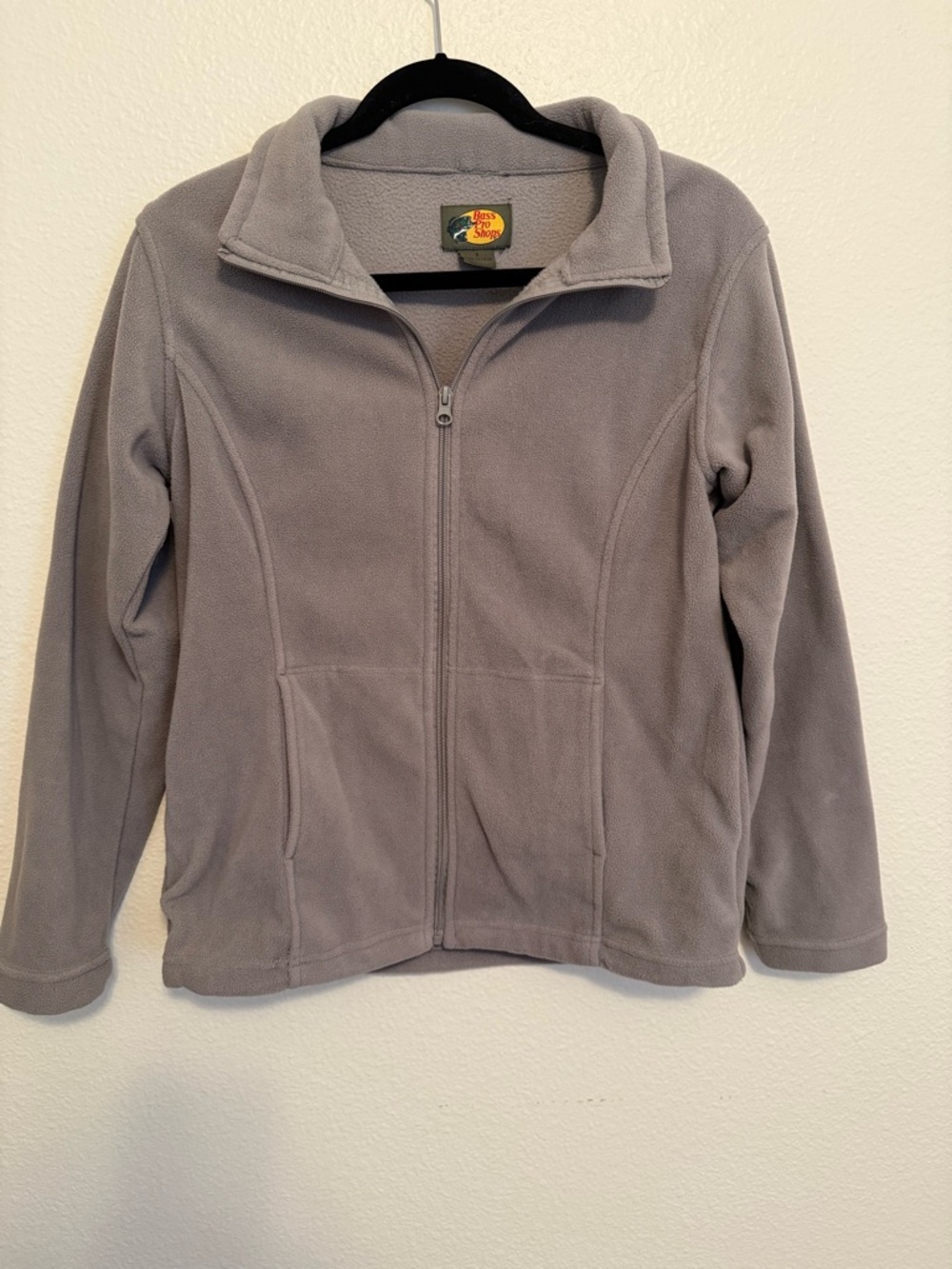 Bass Pro Shops Ladies Gray Full-Zip Fleece Jacket Size S